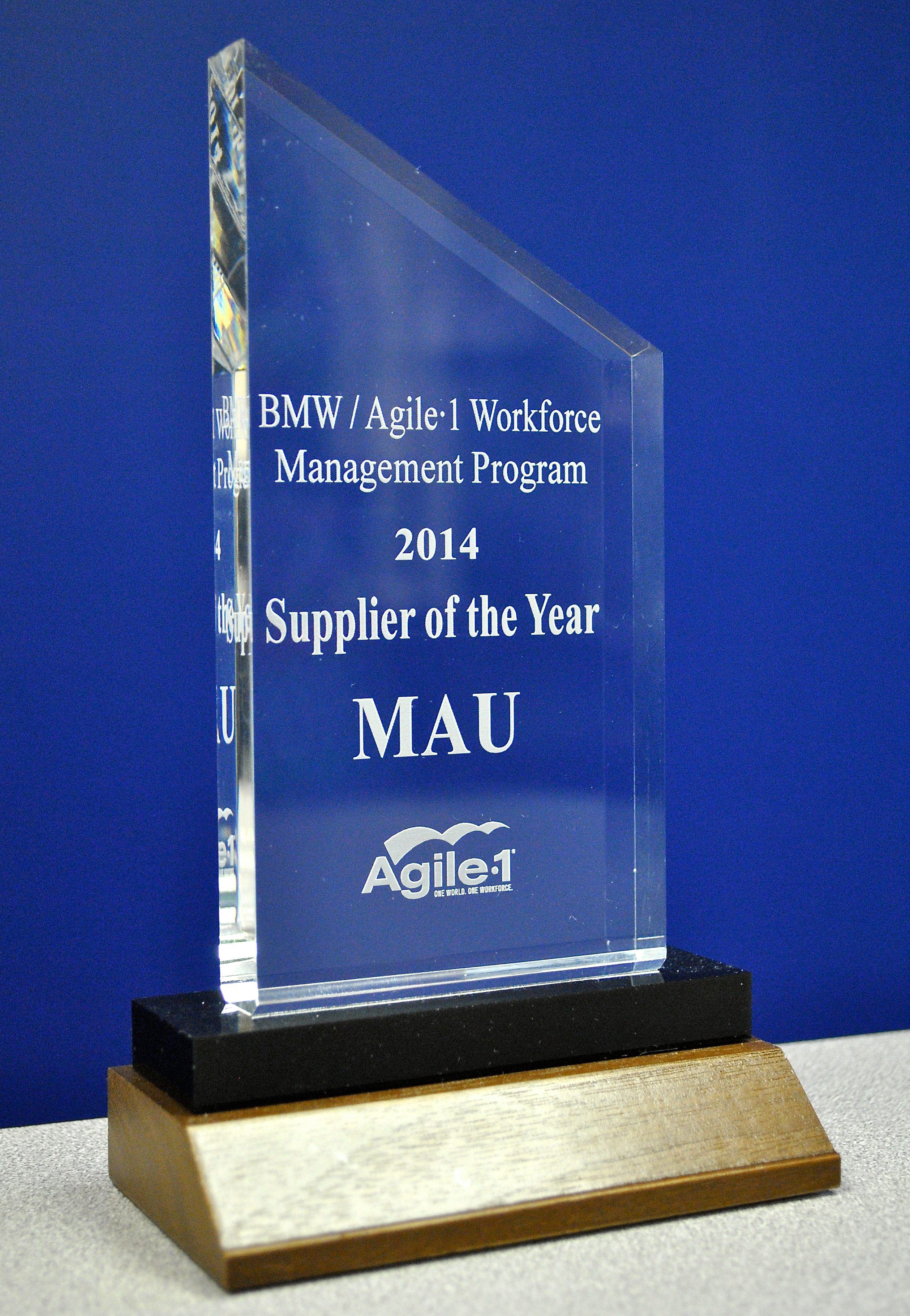 MAU Supplier of the Year Award