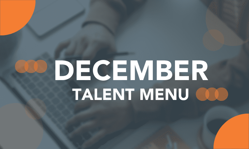 December Talent Menu [Download]